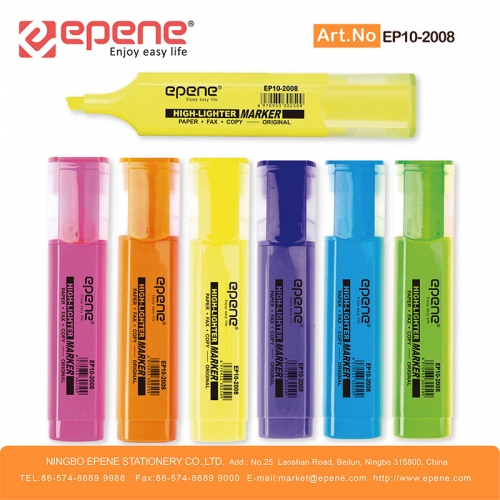 EPENE Highlighter , large ink, Quick drying, Flat barrel（EP10-2008）