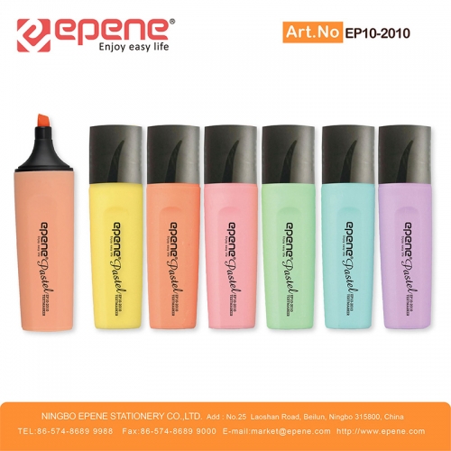 EPENE Highlighter , Pastel colors, Black cap（EP10-2010P）