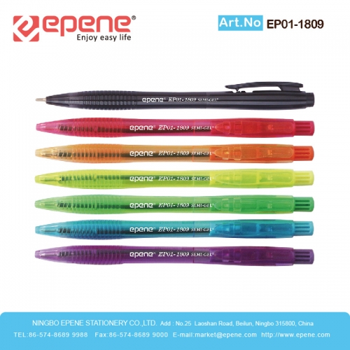 EPENE GEL BALL PEN(SEMI-GEL),Elegant Design , Tungsten Carbide ball ,Long Lasting Writing(EP01-1809)