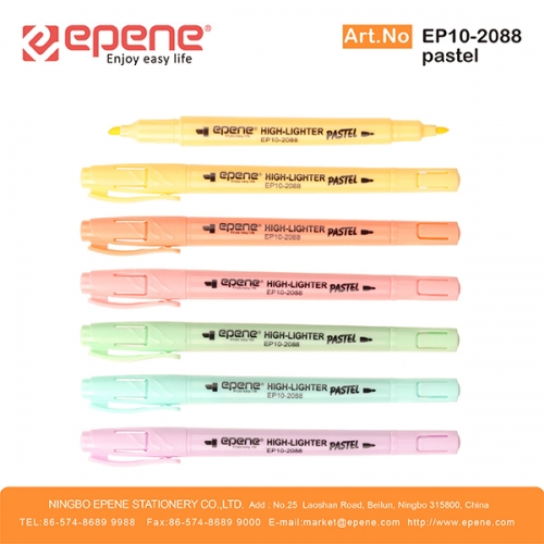 EPENE Highlighter , Pastel colors,twin tip（EP10-2088P）