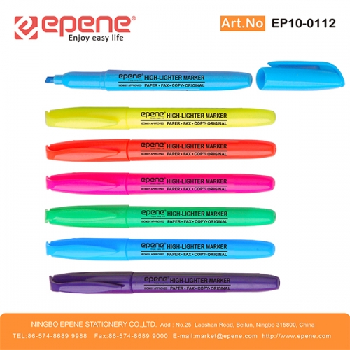 EPENE Highlighter , Colored solid barrel, Quick drying（EP10-0112）