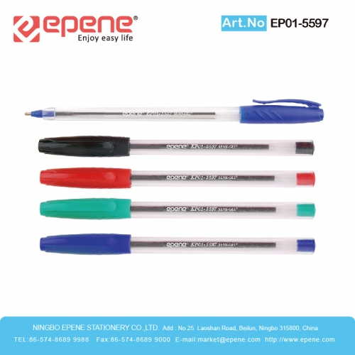 EPENE GEL BALL PEN(SEMI-GEL),Elegant Design , Transparent barrel,Long Lasting Writing(EP01-5597)