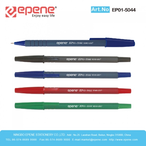 EPENE GEL BALL PEN(SEMI-GEL),Elegant Design , Colored solid barrel,Long Lasting Writing(EP01-5044)