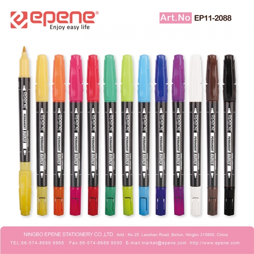 EPENE Permanent Marker,twin tip, Multicolor optional（EP11-2088）