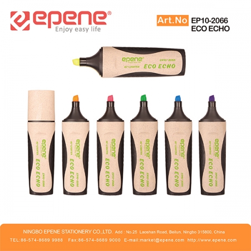 EPENE Highlighter ，6 colored Highlighters（EP10-2066 ECO ECHO）