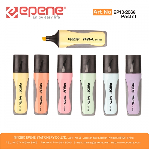 EPENE Highlighter , Pastel colors，Black cap（EP10-2066P）