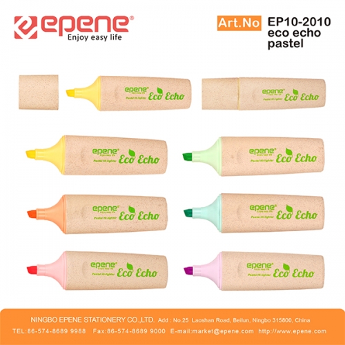 EPENE Highlighter , ECO-friendly material，Pastel colors（EP10-2010PECO ECHO）