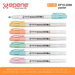 EPENE Highlighter , Pastel colors,twin tip，white barrel（EP10-2088P）