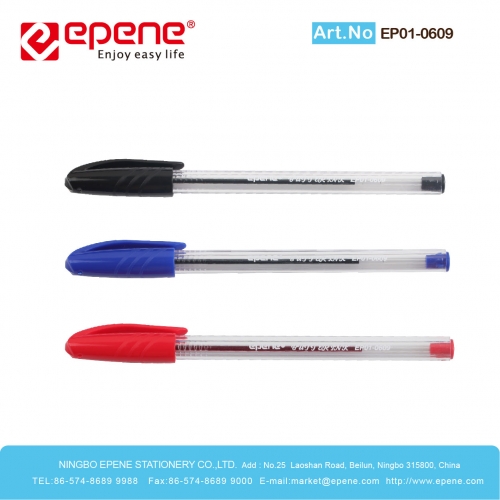 EPENE Ballpoint pen, Transparent barrel ,Butter ink, Non-toxic（EP01-0609）