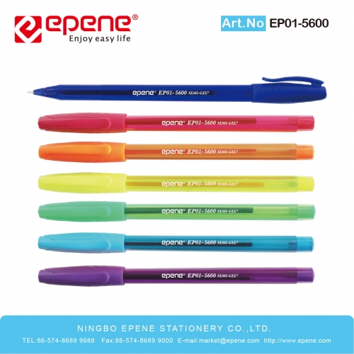 EPENE GEL BALL PEN(SEMI-GEL),Elegant Design , Tungsten Carbide ball ,Long Lasting Writing(EP01-0840)