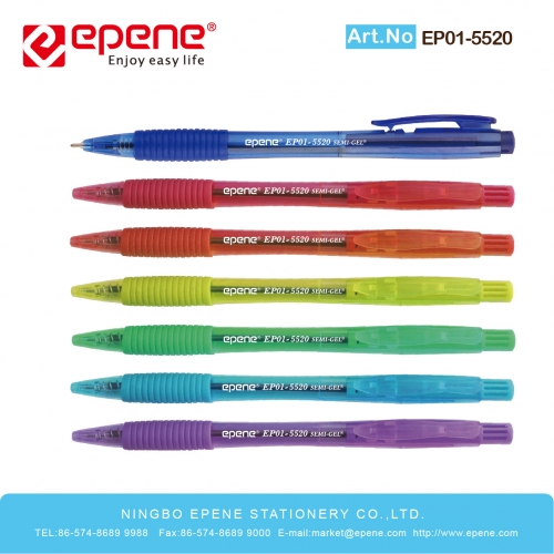 EPENE GEL BALL PEN(SEMI-GEL),Elegant Design , Tungsten Carbide ball ,Long Lasting Writing(EP01-1805)