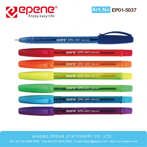 EP01-5037 EPENE GEL BALL PEN(SEMI-GEL),Elegant Design , Tungsten Carbide ball ,Long Lasting Writing