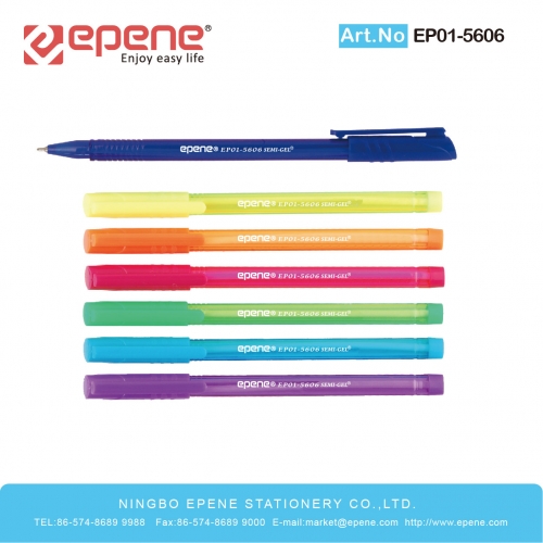 EPENE GEL BALL PEN(SEMI-GEL),Elegant Design , Tungsten Carbide ball ,Long Lasting Writing(EP01-0844)